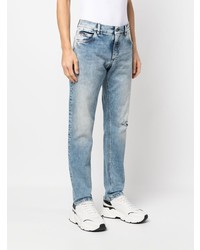 hellblaue Jeans mit Destroyed-Effekten von Dolce & Gabbana