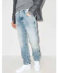 hellblaue Jeans mit Destroyed-Effekten von Off-White