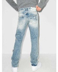 hellblaue Jeans mit Destroyed-Effekten von Off-White