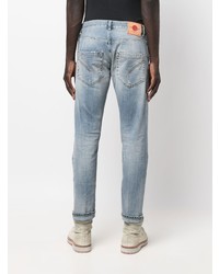 hellblaue Jeans mit Destroyed-Effekten von Dondup