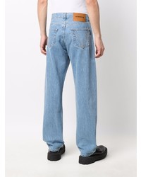 hellblaue Jeans mit Destroyed-Effekten von Vetements