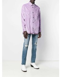 hellblaue Jeans mit Destroyed-Effekten von Acne Studios