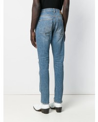 hellblaue Jeans mit Destroyed-Effekten von Acne Studios