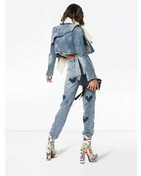 hellblaue Jeans mit Destroyed-Effekten von Ashley Williams