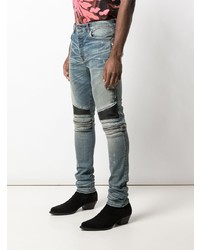 hellblaue Jeans mit Destroyed-Effekten von Amiri