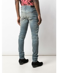 hellblaue Jeans mit Destroyed-Effekten von Amiri