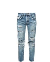 hellblaue Jeans mit Destroyed-Effekten von Moussy Vintage