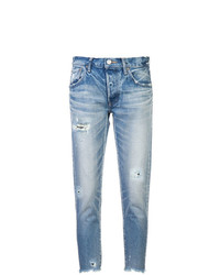 hellblaue Jeans mit Destroyed-Effekten von Moussy Vintage