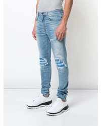 hellblaue Jeans mit Destroyed-Effekten von Amiri