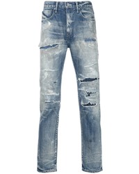 hellblaue Jeans mit Destroyed-Effekten von Neighborhood