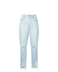 hellblaue Jeans mit Destroyed-Effekten von Nobody Denim