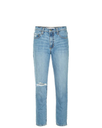 hellblaue Jeans mit Destroyed-Effekten von Nobody Denim