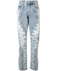 hellblaue Jeans mit Destroyed-Effekten von Off-White