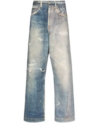 hellblaue Jeans mit Destroyed-Effekten von Our Legacy