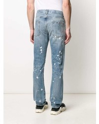 hellblaue Jeans mit Destroyed-Effekten von Unravel Project