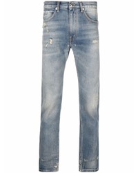 hellblaue Jeans mit Destroyed-Effekten von Paura