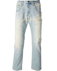 hellblaue Jeans mit Destroyed-Effekten von (+) People