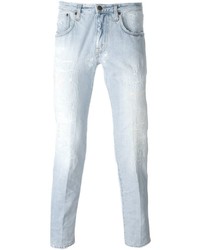hellblaue Jeans mit Destroyed-Effekten von (+) People