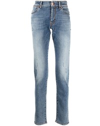 hellblaue Jeans mit Destroyed-Effekten von Pt05