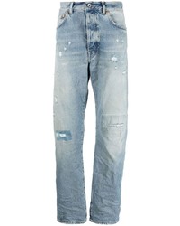 hellblaue Jeans mit Destroyed-Effekten von purple brand