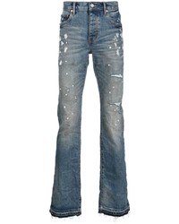 hellblaue Jeans mit Destroyed-Effekten von purple brand