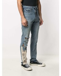 hellblaue Jeans mit Destroyed-Effekten von VAL KRISTOPHE