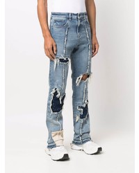 hellblaue Jeans mit Destroyed-Effekten von VAL KRISTOPHE