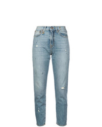 hellblaue Jeans mit Destroyed-Effekten von R13