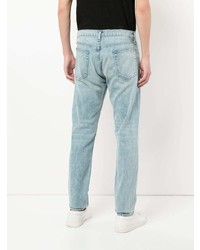 hellblaue Jeans mit Destroyed-Effekten von rag & bone