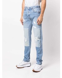 hellblaue Jeans mit Destroyed-Effekten von GALLERY DEPT.