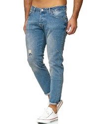 hellblaue Jeans mit Destroyed-Effekten von Redbridge