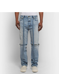 hellblaue Jeans mit Destroyed-Effekten von Fear Of God