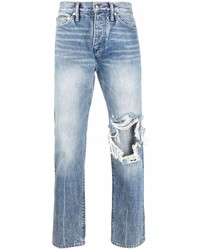 hellblaue Jeans mit Destroyed-Effekten von Rhude