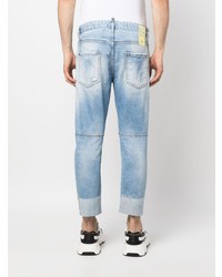 hellblaue Jeans mit Destroyed-Effekten von DSQUARED2