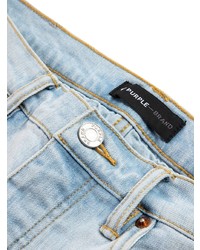 hellblaue Jeans mit Destroyed-Effekten von purple brand