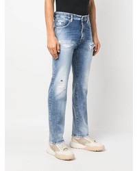 hellblaue Jeans mit Destroyed-Effekten von DSQUARED2