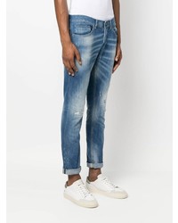 hellblaue Jeans mit Destroyed-Effekten von Dondup