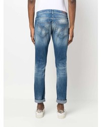 hellblaue Jeans mit Destroyed-Effekten von Dondup