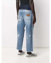 hellblaue Jeans mit Destroyed-Effekten von Dolce & Gabbana