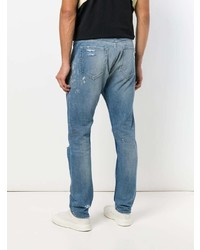 hellblaue Jeans mit Destroyed-Effekten von Mr. Completely