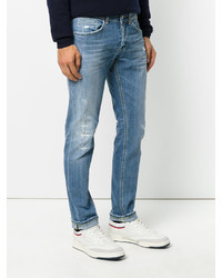 hellblaue Jeans mit Destroyed-Effekten von Dondup