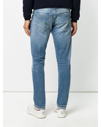 hellblaue Jeans mit Destroyed-Effekten von Dondup