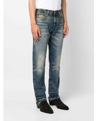 hellblaue Jeans mit Destroyed-Effekten von Alanui