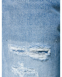 hellblaue Jeans mit Destroyed-Effekten von Dondup