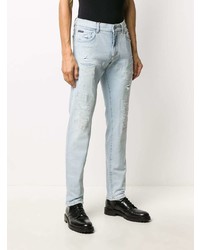 hellblaue Jeans mit Destroyed-Effekten von Dolce & Gabbana