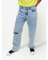 hellblaue Jeans mit Destroyed-Effekten von KARL LAGERFELD JEANS