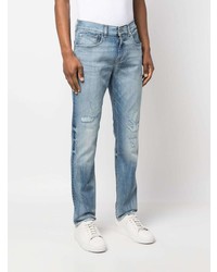 hellblaue Jeans mit Destroyed-Effekten von 7 For All Mankind