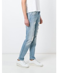 hellblaue Jeans mit Destroyed-Effekten von P.A.R.O.S.H.