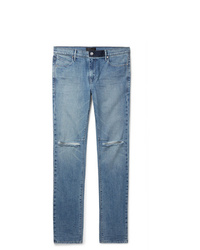hellblaue Jeans mit Destroyed-Effekten von RtA