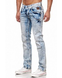 hellblaue Jeans mit Destroyed-Effekten von RUSTY NEAL